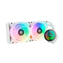 Water Cooler Cpu Aigo Darkflash Symphony TR240 Liquid, Argb, Branco, 240MM, Intel 775/ 115X/ 1200/ 1366/ 1700/ 2011(V3), AMD AM2+/ AM3+/ AM4/ AM5/ FM2+