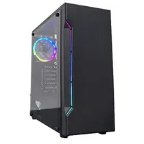 Gabinete Gamer Satellite 1101K RGB Con 1 Coolers ATX - Negro