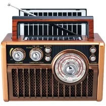 Rádio Portátil Megastar RX498 com USB/Bluetooth - Marron/Preto