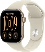 Apple Watch S12 (GPS) Caixa Alumínio Light Gold 42MM Pulseira Sand s/M A3581 MJED4LS