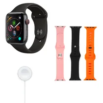 Kit Relogio Smartwatch S10 Mini Watch 10 com Bluetooth / 3 Pulseiras - Preto