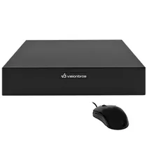 CCTV de Vigilancia DVR Visionbras VB-XVR08A HD 8CH / HDMI / VGA / USB / Lan - Negro + Mouse