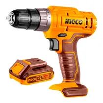 Parafusadeira/ Furadeira À Bateria Ingco UCDLI1218 – Sem Impacto / 12V / 2AH / 1 Bateria Inclusa