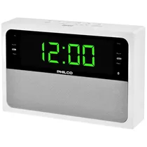 Rádio Relógio Philco PAR1018BT-GR 1,8" Branco e Cinza