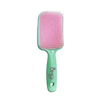 Omg Cepillo para Cabello Wet-N-DRY Detangling Verde/Rosa