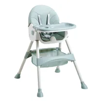 Cadeira Portatil para Alimentação de Bebê High H-601 / Altura Ajustavel - Verde