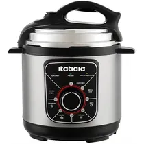 Panela de Pressão Elétrica Itatiaia Essencial PPESS2001 700 Watts 3 Litros 220V ~ 50/60HZ - Prata/Preta