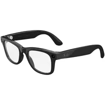 Óculos Inteligentes Ray-Ban Meta Wayfarer RW4006 - com Camera - Padrão/Unissex - Wi-Fi - Shiny Black/Transitions Graphite Green