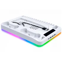 Suporte Gaminja P58 Playstation 5 PS5 Multifuncional com Base de Recarga, Branco