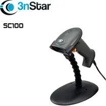 Lector Codigo de Barra 3NSTAR SC100 1D/ USB/ C/ Base/ Auto