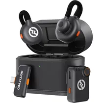 Microfone Sem Fio Hollyland Lark M2S Mini Combo - USB-C - Recarregável - Space Gray