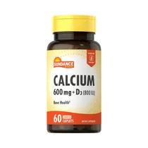 Vitaminas Sundance Calcium 600MG + D3 60 Cápsulas