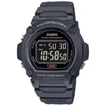 Casio Reloj Masc W-219H-8BVDF Negro + Estuche