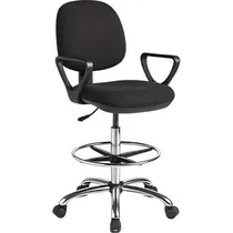 Cadeira Pra Caixa Level LVS-214 Giratoria com Apoio - Black