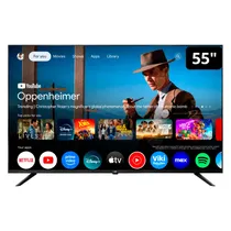 Smart TV JVC 55KM768 55" 4K Ultra HD Qled Google TV - Negro