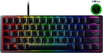Teclado Gamer Razer Huntsman Mini 60% Linear Switch Red USB-C Inglês Preto - RZ03-03393200-R3U1