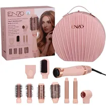 Modelador de Cabelo Enzo Professional Keratin Therapy EN-509 9 Em 1 1200 W 220V - Pink