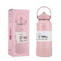 Terrano Botella Termica Bota+Pico 950ML Rosa Metalizado