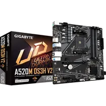 Placa-Mãe Gigabyte A520M DS3H V2 AM4 DDR4 Micro ATX