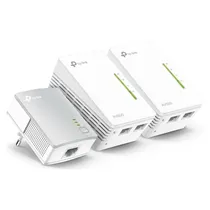 Extensor de Sinal Wi-Fi TP-Link Powerline TL-WPA4220 Tkit V5 AV600 - 3 Unidades