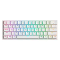 Teclado Gamer Redragon K530W RGB Pro Draconic Sem Fio Inglês - Branco